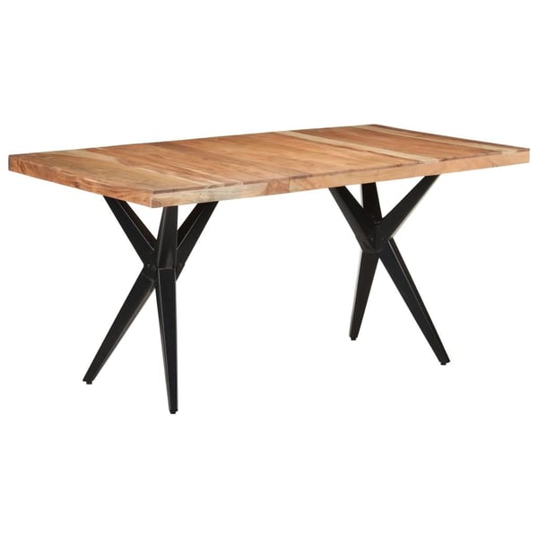 vidaXL Spisebord 160x80x76 cm heltre akasie