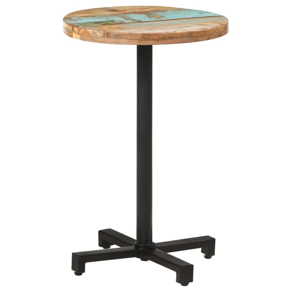 vidaXL Bistrobord rundt Ø50x75 cm gjenvunnet heltre