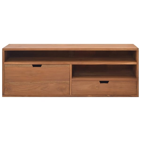 vidaXL tv-skab 110x30x40 cm massivt teaktræ