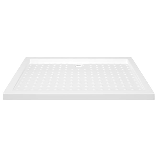 vidaXL Dusjbrett med prikker hvit 70x100x4 cm ABS
