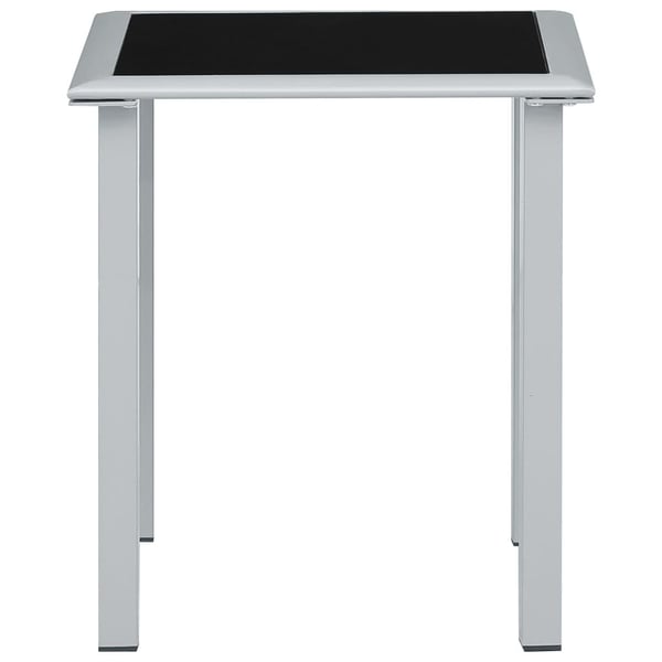 vidaXL Solsenger 2 stk med bord aluminium gråbrun