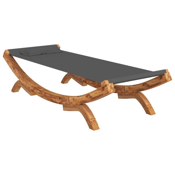vidaXL loungeseng 100x188,5x44 cm bøjet træ antracitgrå