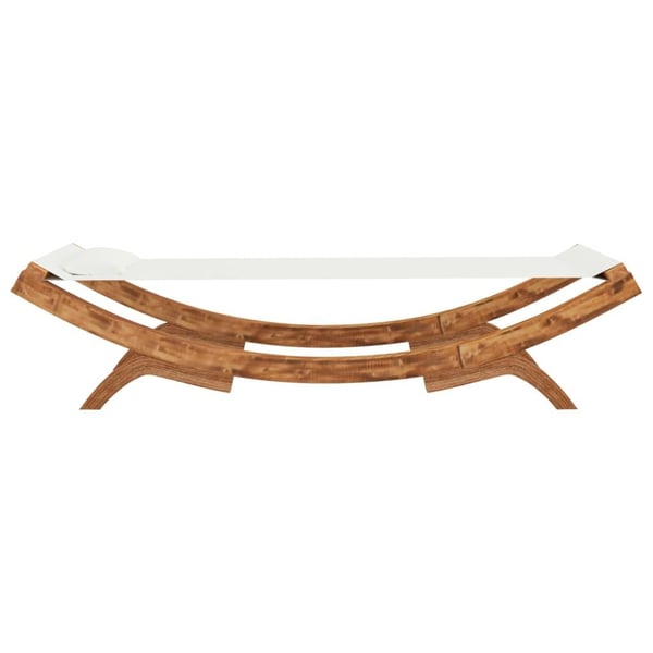 vidaXL loungeseng 100x188,5x44 cm bøjet træ cremefarvet