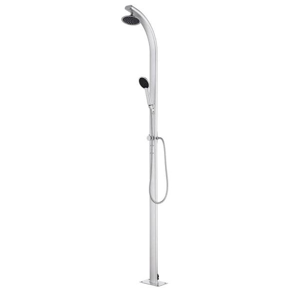 vidaXL havebruser med grå bund 220 cm aluminium