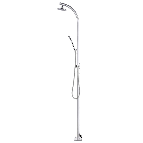 vidaXL havebruser med grå bund 220 cm aluminium