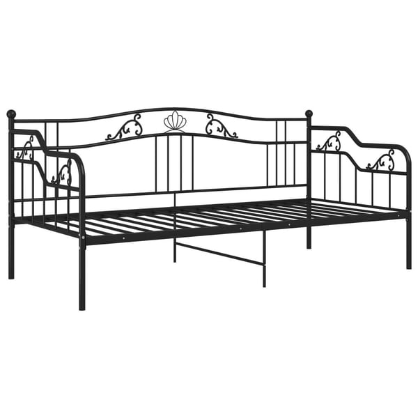 vidaXL sengestel til sovesofa 90x200 cm metal sort