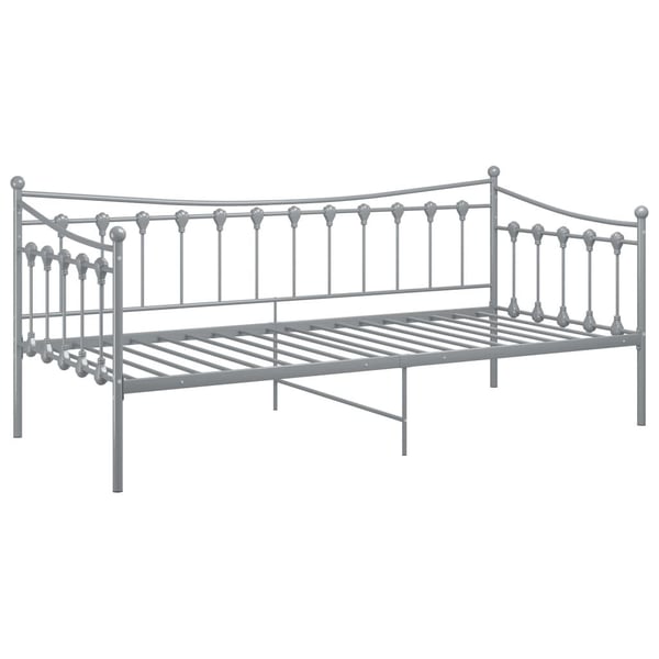 vidaXL Ramme til sovesofa grå metall 90x200 cm