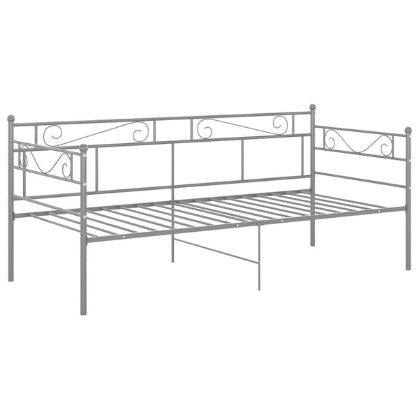 vidaXL Ramme til sovesofa grå metall 90x200 cm