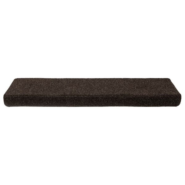 vidaXL 15 stk. trappemåtter tuftet 65x21x4 cm mørkebrun