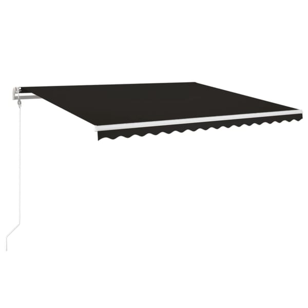 vidaXL Automatisk uttrekkbar markise 450x350 cm antrasitt