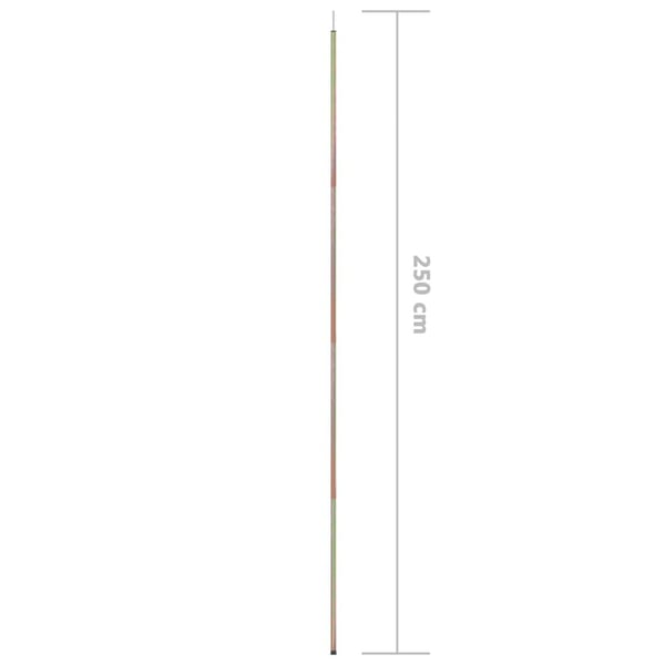 vidaXL Solseilstang 2 stk 250 cm galvanisert stål