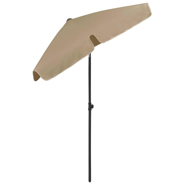 vidaXL strandparasol 180x120 cm gråbrun