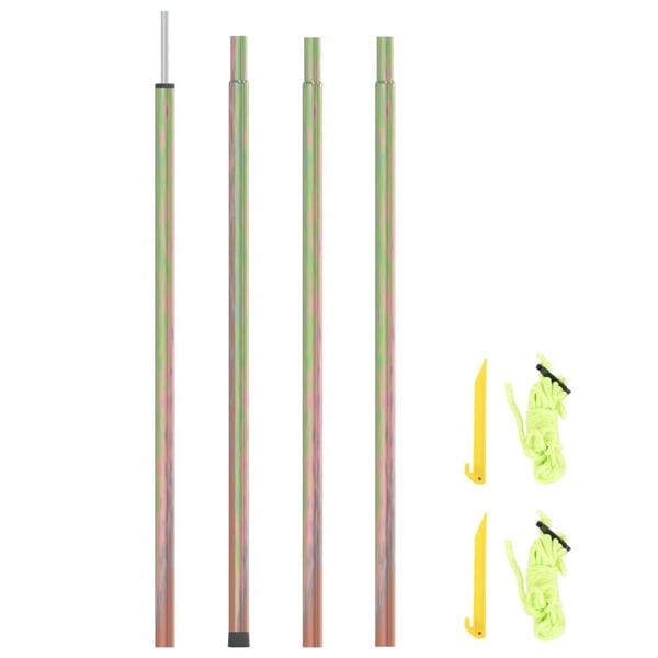 vidaXL Solseilstang 200 cm galvanisert stål