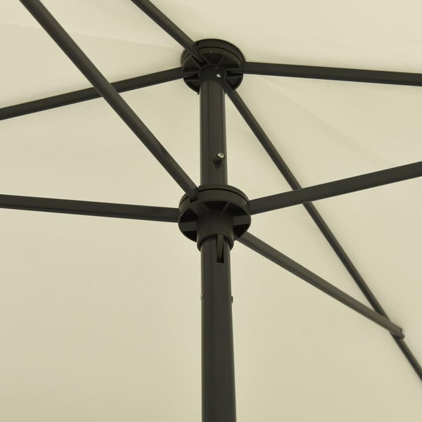 vidaXL strandparasol 200x125 cm sandgul