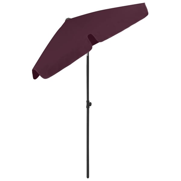 vidaXL strandparasol 180x120 cm bordeauxrød