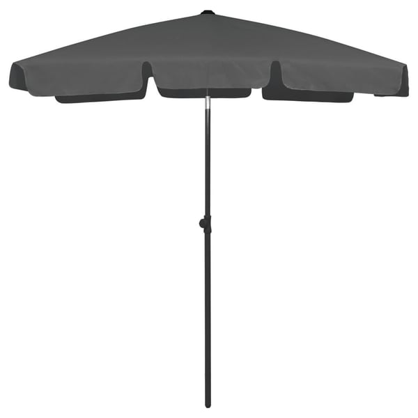 vidaXL strandparasol 180x120 cm antracitgrå