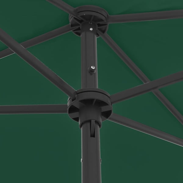 vidaXL strandparasol 180x120 cm grøn