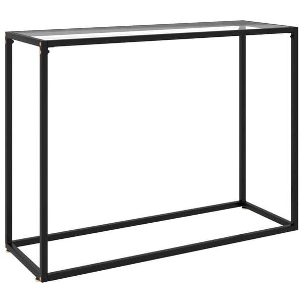 vidaXL konsolbord 100x35x75 cm hærdet glas transparent