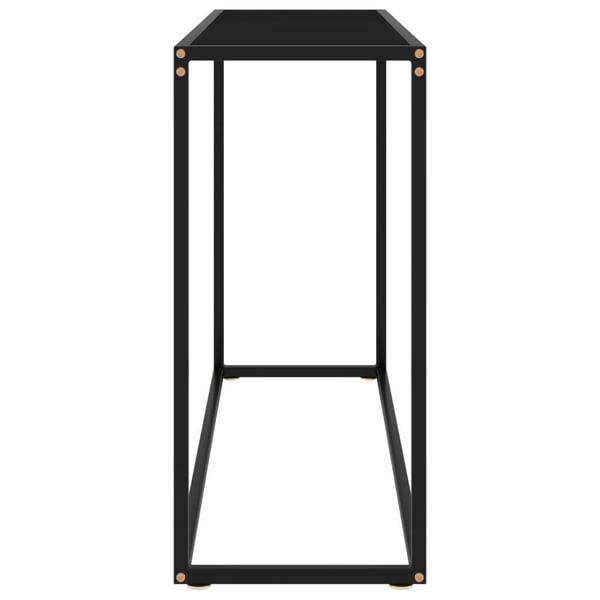 vidaXL konsolbord 100x35x75 cm hærdet glas sort