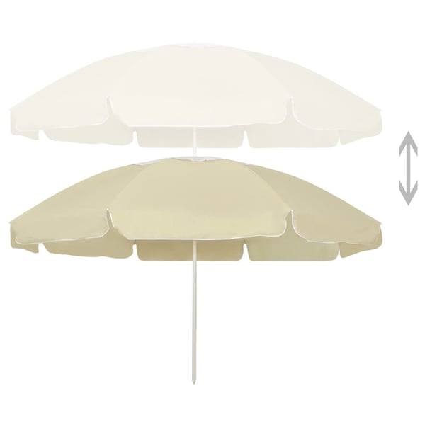 vidaXL Rantavarjo hiekankeltainen 240 cm