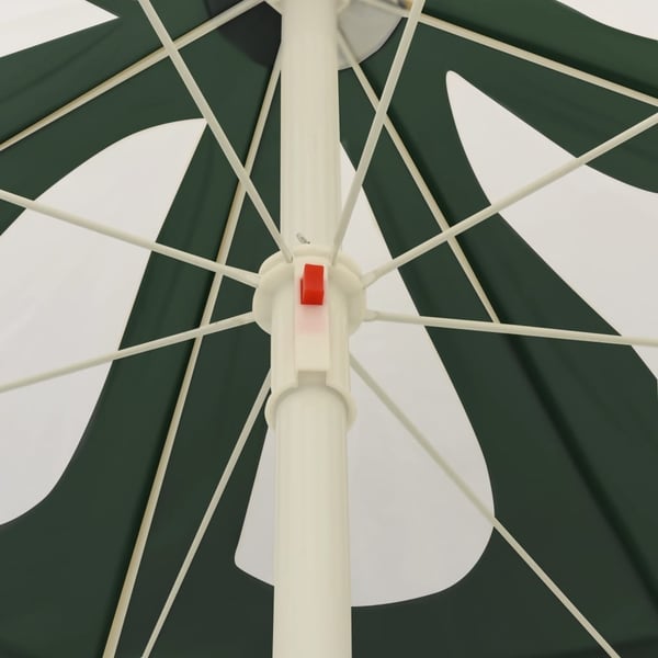 vidaXL strandparasol 240 cm grøn