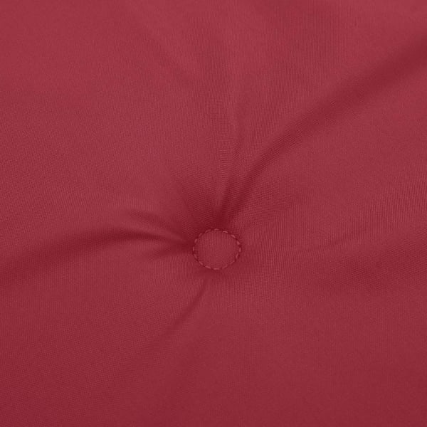 vidaXL hynder til havestol 2 stk. 40x40x3 cm oxfordstof vinrød