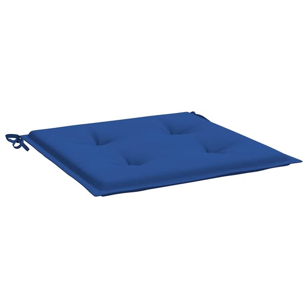 vidaXL hynder til havestol 2 stk. 40x40x3 cm oxfordstof kongeblå