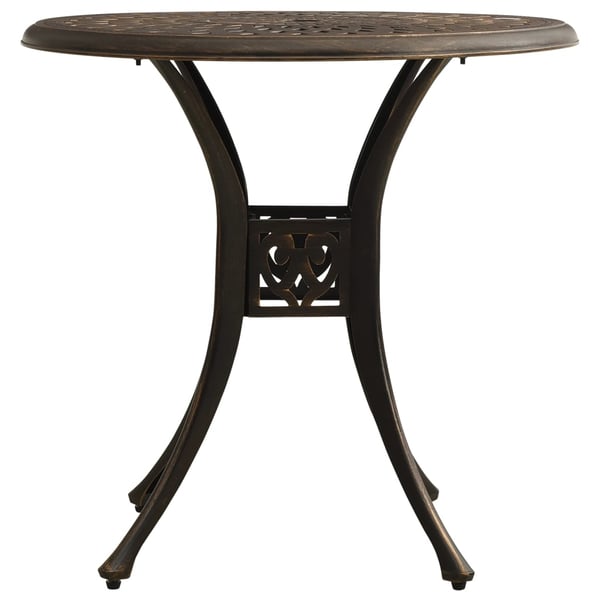 vidaXL Bistrosett 5 deler støpt aluminium bronse