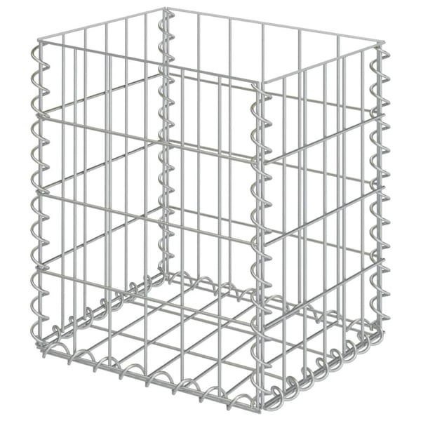 vidaXL Gabionkorgar 2 st galvaniserat stål 30x30x40 cm