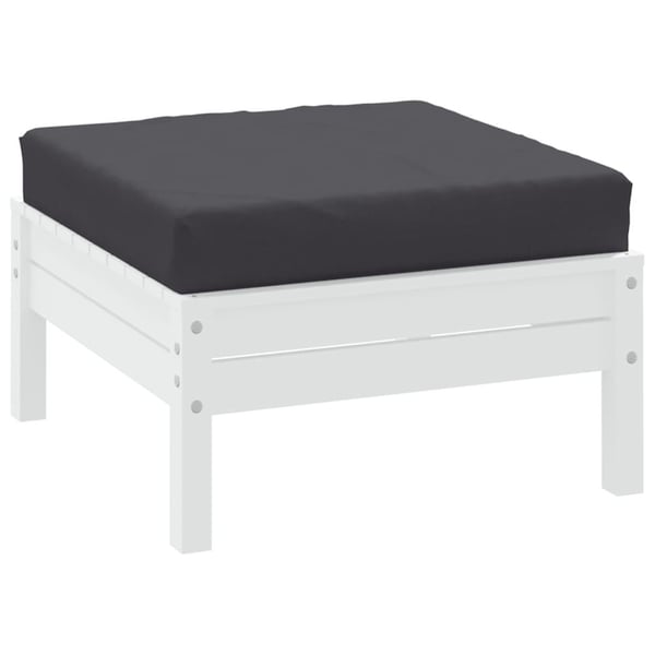 vidaXL pallehynde 60x60x6 cm oxfordstof antracitgrå