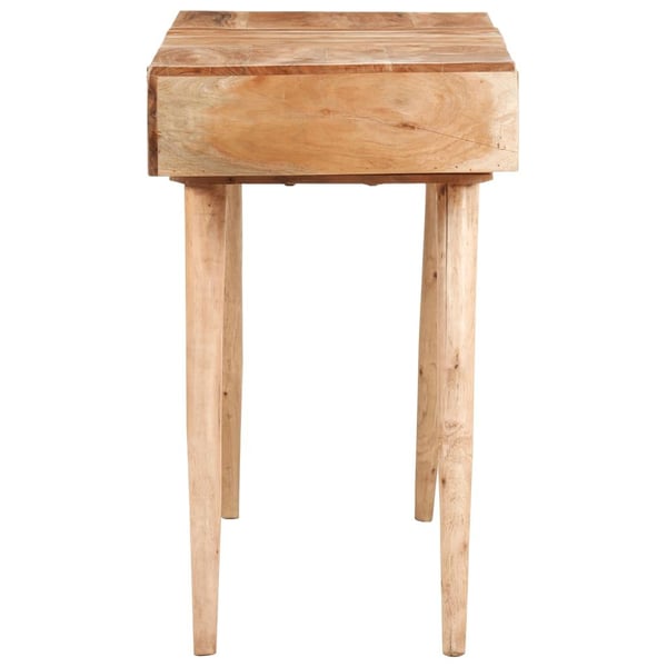 vidaXL Sminkbord med spegel 112x45x76 cm massivt mangoträ