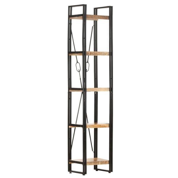 vidaXL Bokhylle 5 etasjer 40x30x180 cm heltre mango
