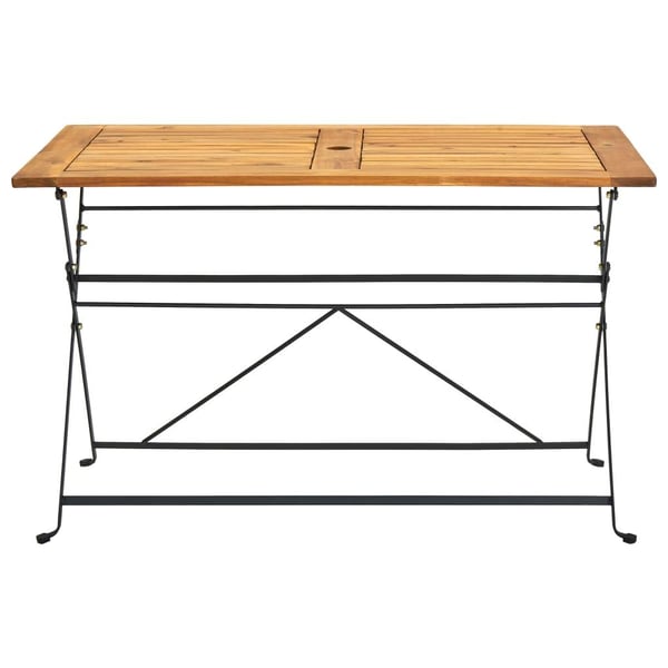 vidaXL Sammenleggbart hagebord 120x70x74 cm heltre akasie