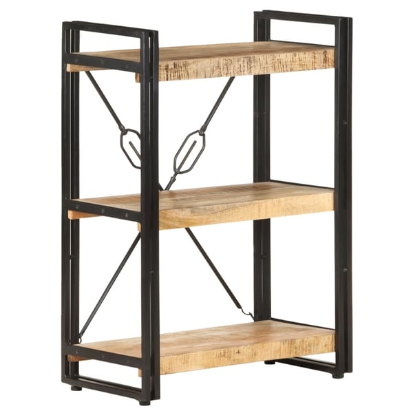 vidaXL bogreol m. 3 hylder 60x30x80 cm massivt mangotræ