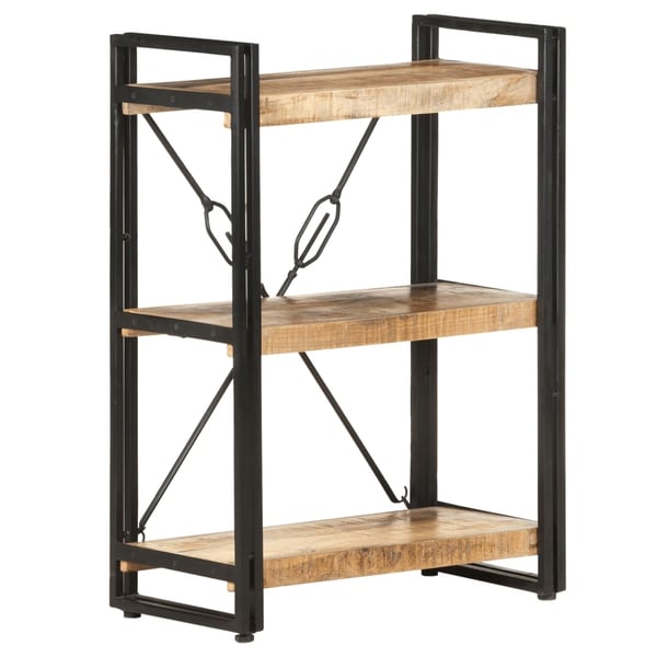vidaXL bogreol m. 3 hylder 60x30x80 cm massivt mangotræ