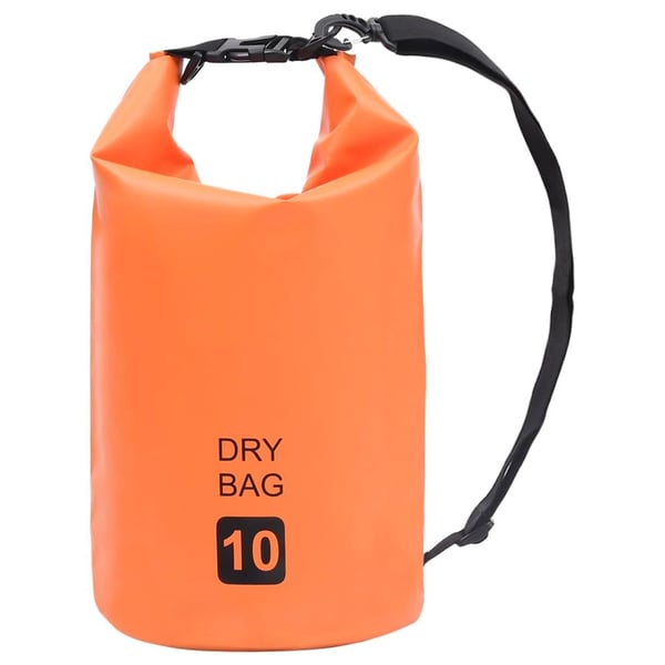 vidaXL Tørrsekk oransje 10 L PVC