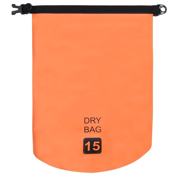 vidaXL Vattentät packpåse orange 15 L PVC