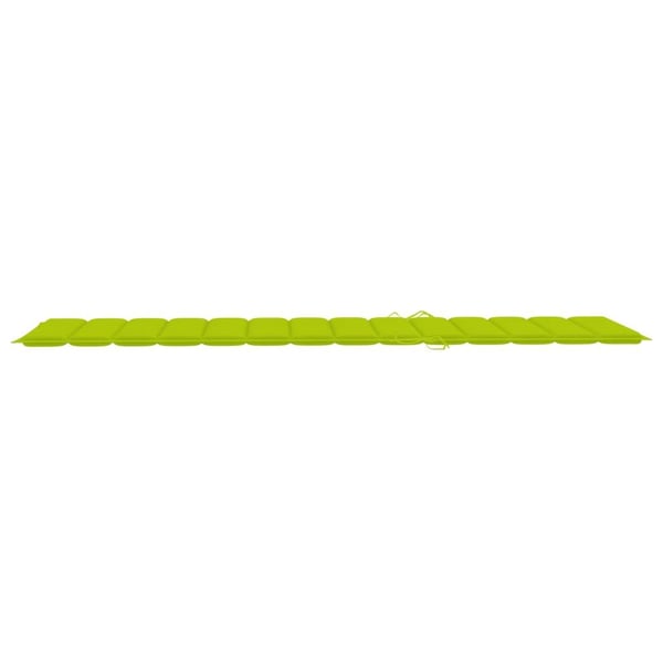 vidaXL Solsäng med dynor 2 personer bambu
