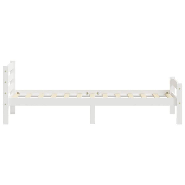 vidaXL Sengeramme hvit heltre furu 100x200 cm