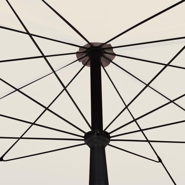 vidaXL parasol med stang 200x130 cm sandfarvet