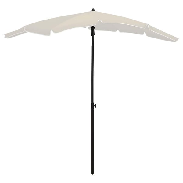 vidaXL Puutarhan Aurinkovarjo tangolla 200x130 cm hiekka