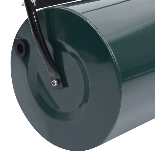 vidaXL plænetromle 63 cm 50 l grøn og sort