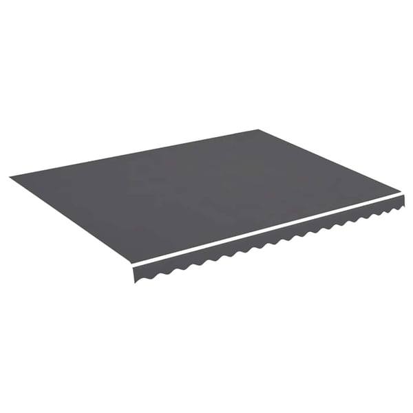 vidaXL Erstatningsduk for markise antrasitt 450x350 cm polyester
