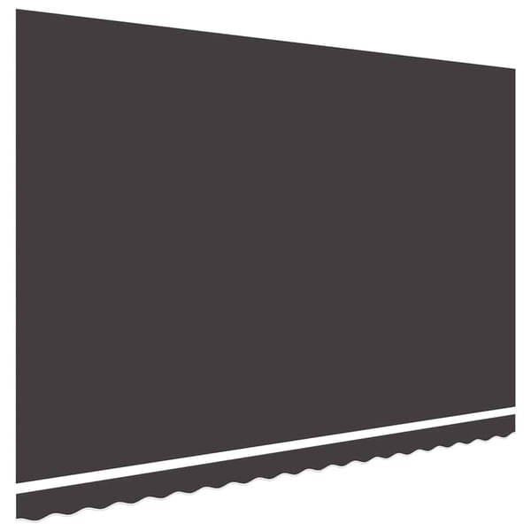vidaXL Erstatningsduk for markise antrasitt 450x350 cm polyester
