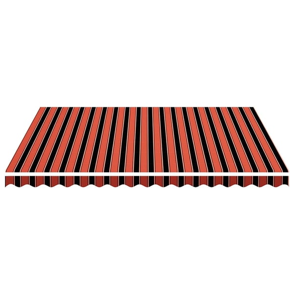 vidaXL Erstatningsduk for markise oransje og brun 450x350 cm polyester