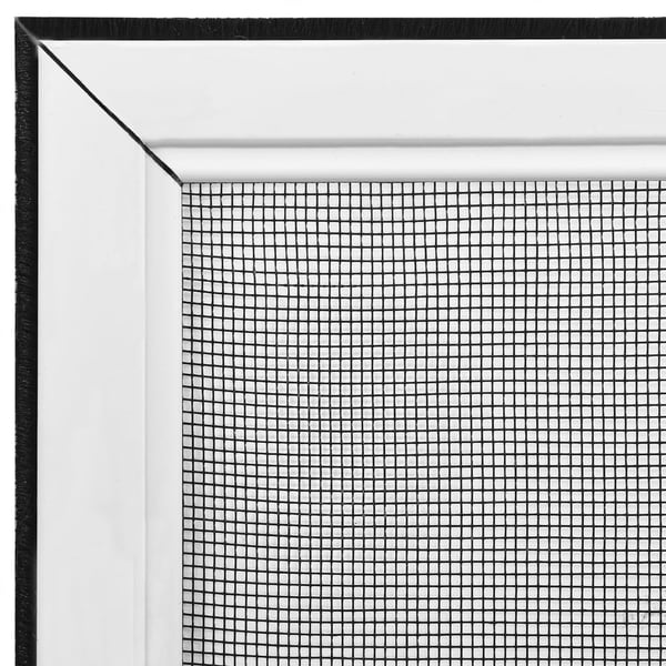 vidaXL Utvidbar insektskjerm for vinduer hvit (75-143)x50 cm