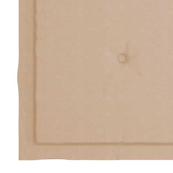 vidaXL foldbare havestole 4 stk. med hynder massivt teaktræ