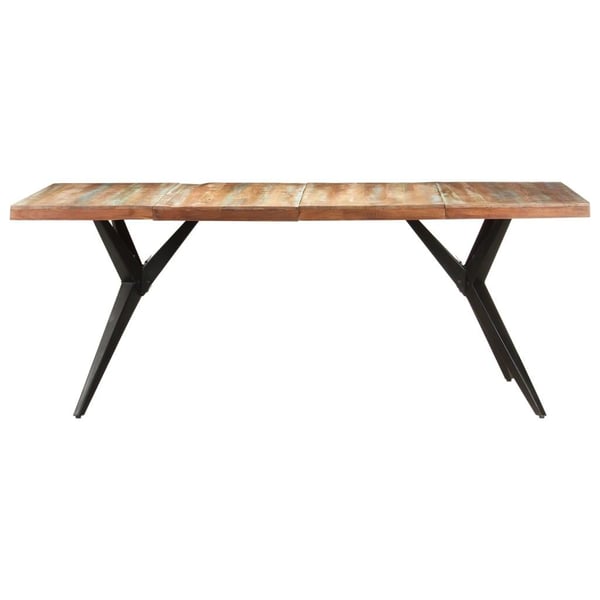 vidaXL Spisebord 200x90x76 cm gjenvunnet heltre