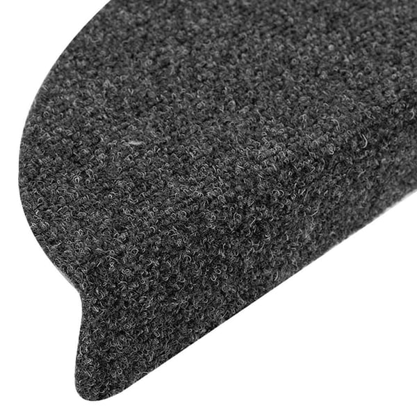 vidaXL Trappematter selvklebende 5 stk 56x17x3 cm antrasitt halvrund