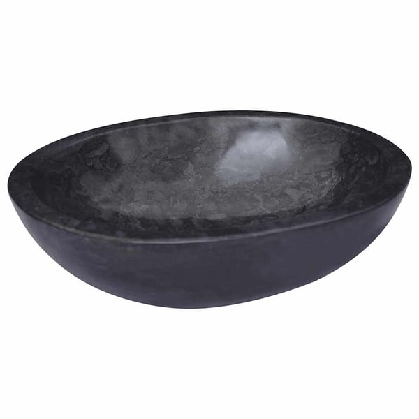 vidaXL Vask 53x40x15 cm marmor svart